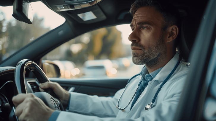 Doctor Driving Car
